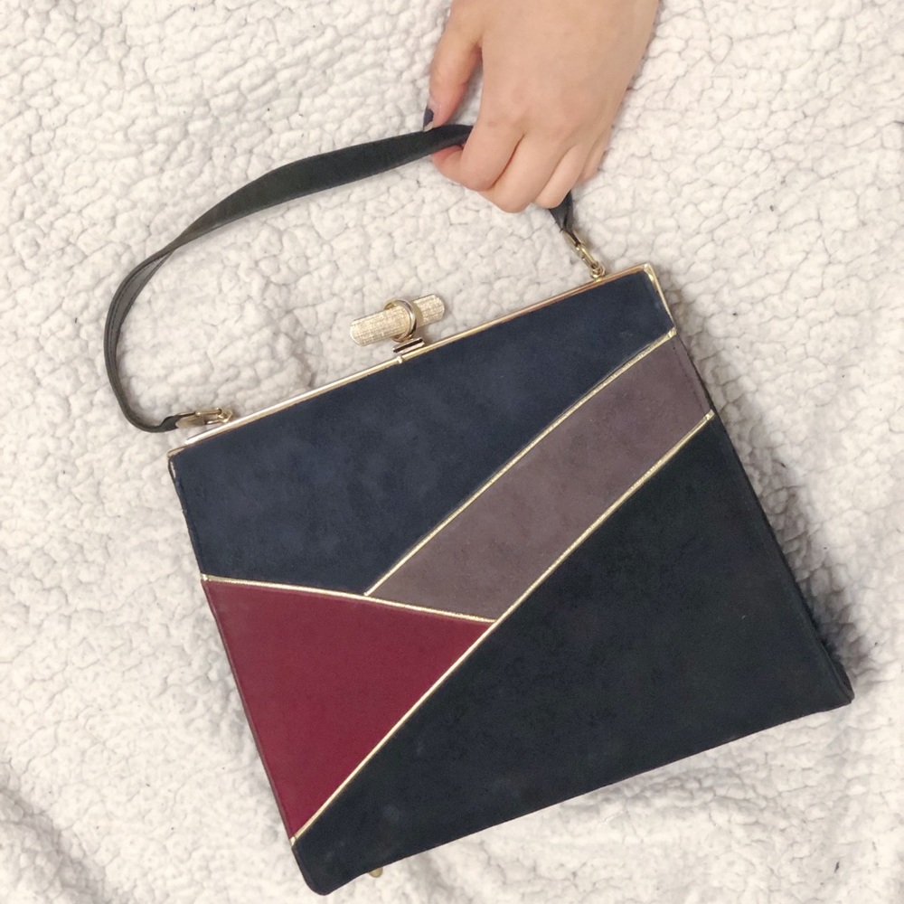 Vintage Snap Closure Top Handle Bag